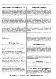 Distributors - Carburetter Models