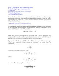 Tema 7: Equilibri de fases en sistemes binaris - Facultat de QuÃ­mica