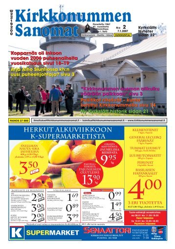 KS 2007 MEDIA - Kirkkonummen Sanomat