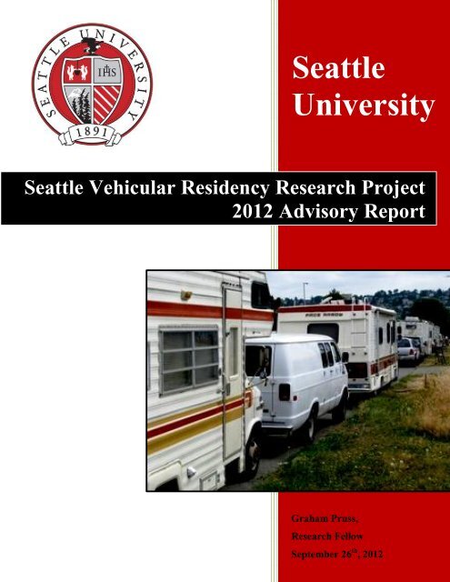 Vehicular Residency Research Project - Seattle City Clerk's Office ...