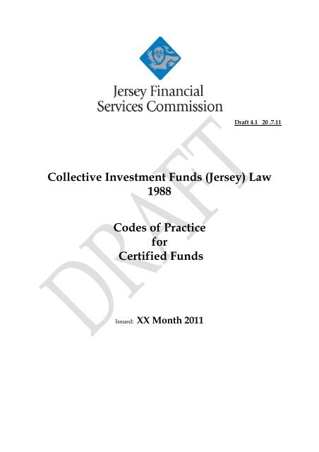 Certified Fund Codes - the Jersey Financial Services Commission