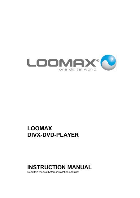 LOOMAX DIVX-DVD-PLAYER INSTRUCTION ... - MPEG4-Players