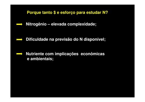 RECICLAGEM E DISPONIBILIDADE DE NITROGÊNIO - Fundagres