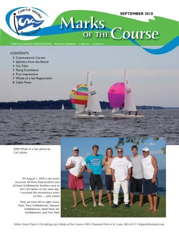 SEPTEMBER 2010 - Carlyle Sailing Association