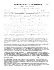 4-h horse and pony lease agreement - Alachua County Extension ...