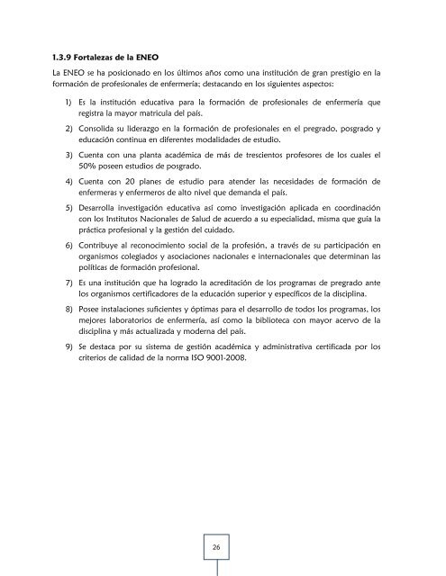 plan de desarrollo institucional 2011-2015 - ENEO - DirecciÃ³n ...