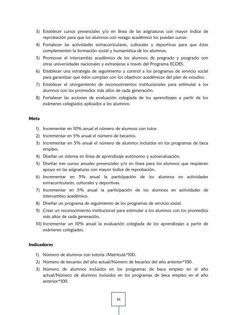 plan de desarrollo institucional 2011-2015 - ENEO - DirecciÃ³n ...