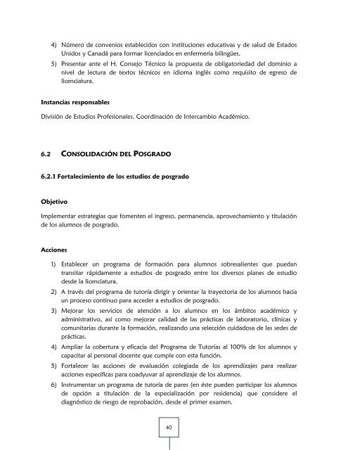 plan de desarrollo institucional 2011-2015 - ENEO - DirecciÃ³n ...