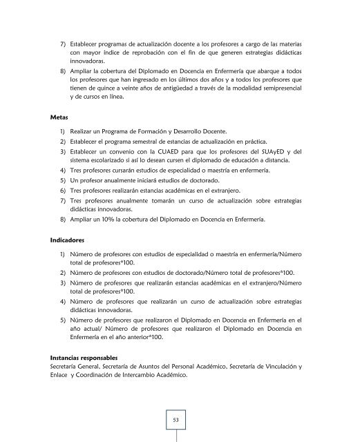 plan de desarrollo institucional 2011-2015 - ENEO - DirecciÃ³n ...