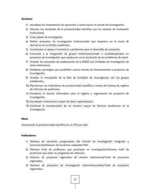 plan de desarrollo institucional 2011-2015 - ENEO - DirecciÃ³n ...