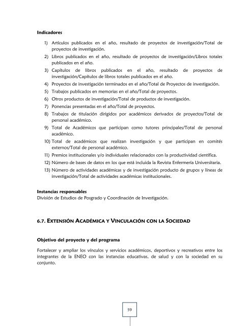 plan de desarrollo institucional 2011-2015 - ENEO - DirecciÃ³n ...