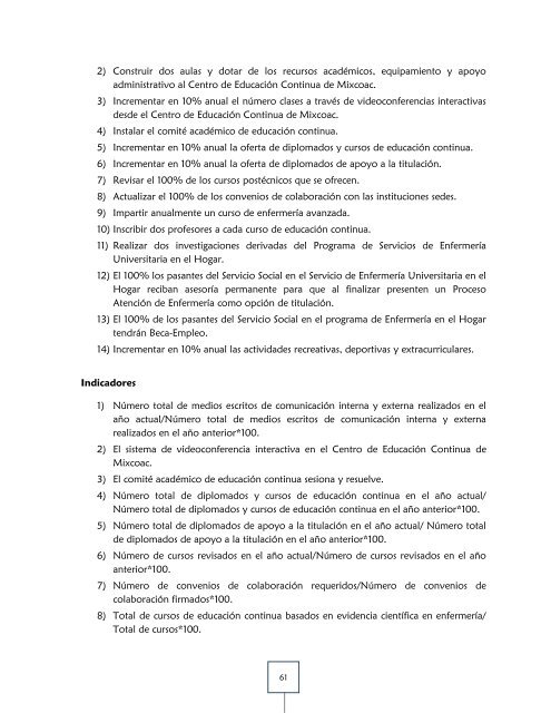 plan de desarrollo institucional 2011-2015 - ENEO - DirecciÃ³n ...