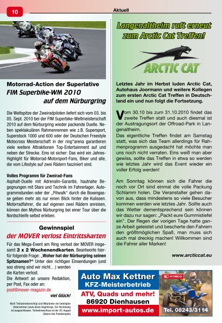 Erlebniswelt Motorrad - Mover Magazin