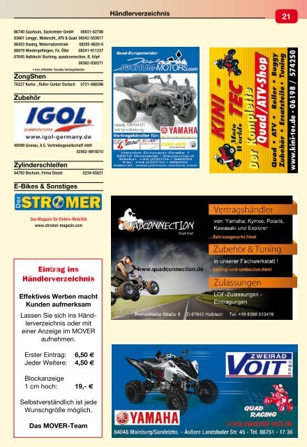 Erlebniswelt Motorrad - Mover Magazin