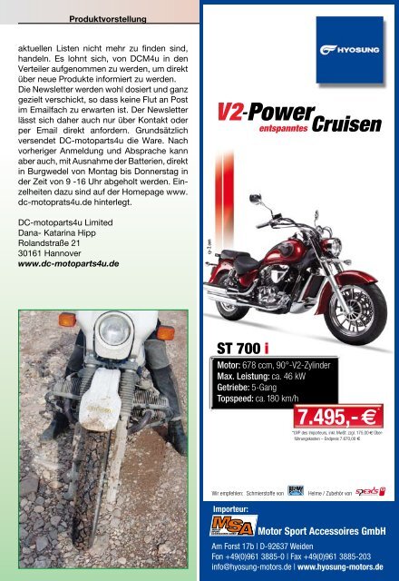 Erlebniswelt Motorrad - Mover Magazin