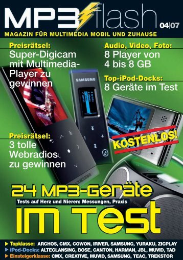 24 MP3-Geräte 24 MP3-Geräte 24 MP3-Geräte 24 MP3 ... - mp3 Flash