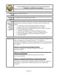 HR Steering Committee Charter (PDF, 56 KB) - Cioarchives.ca.gov