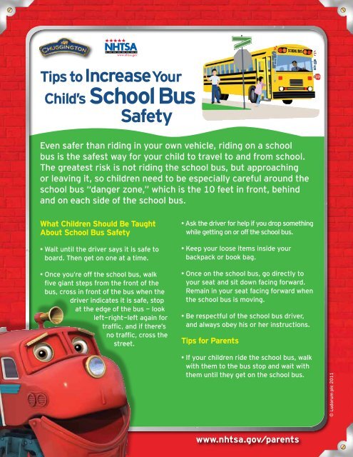 School Bus Safety - NHTSA