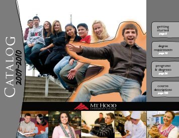 2009-2010 Catalog - Mt. Hood Community College