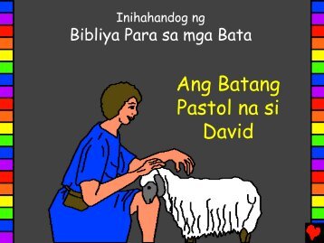 David the Shepherd Boy Tagalog - Bible for Children