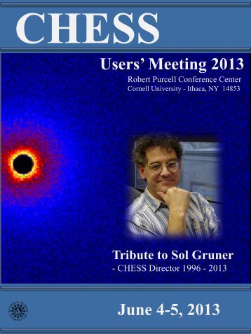 Users' Meeting 2013 June 4-5, 2013 - CHESS - Cornell University