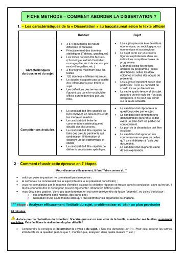 Dissertation comment commencer