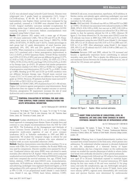 Full Supplement - British Cardiovascular Society