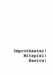 Die Impro-Theater-Mitspiel-Basics...