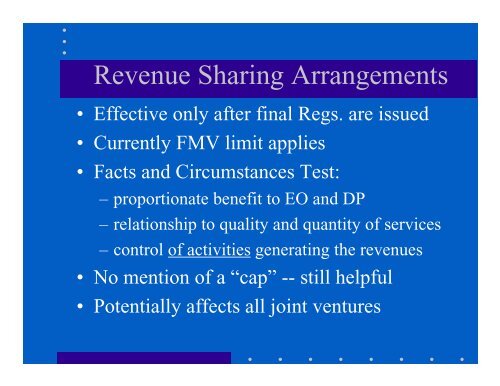 Federal Law Update: Ancillary Joint Ventures After ... - Honigman