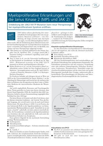 Myeloproliferative Erkrankungen und die Janus ... - biomed-austria