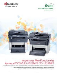 Especificaciones - Kyoceradocumentsolutions.com.mx