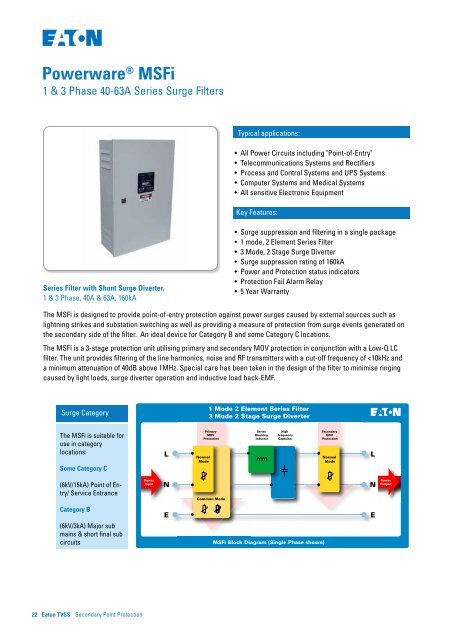 Transient Voltage Surge Suppression