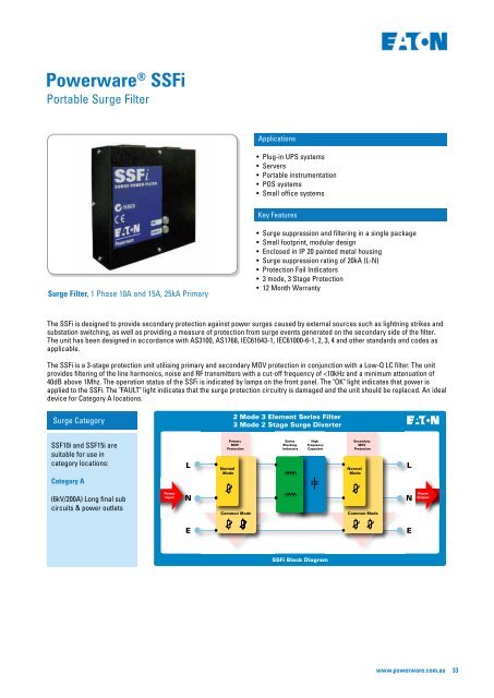 Transient Voltage Surge Suppression