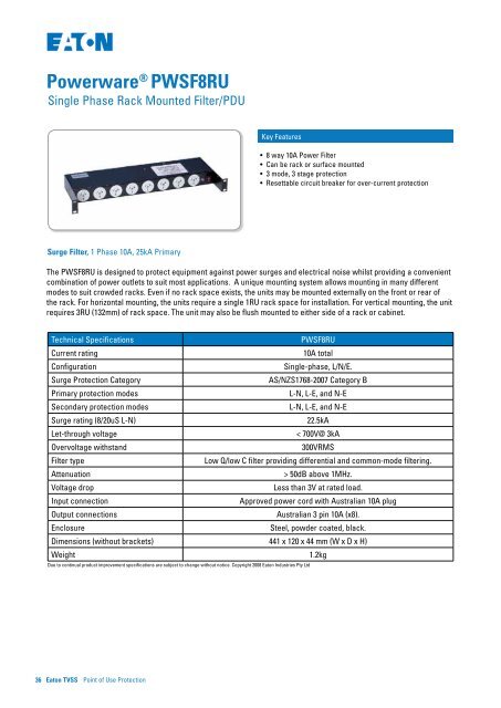 Transient Voltage Surge Suppression