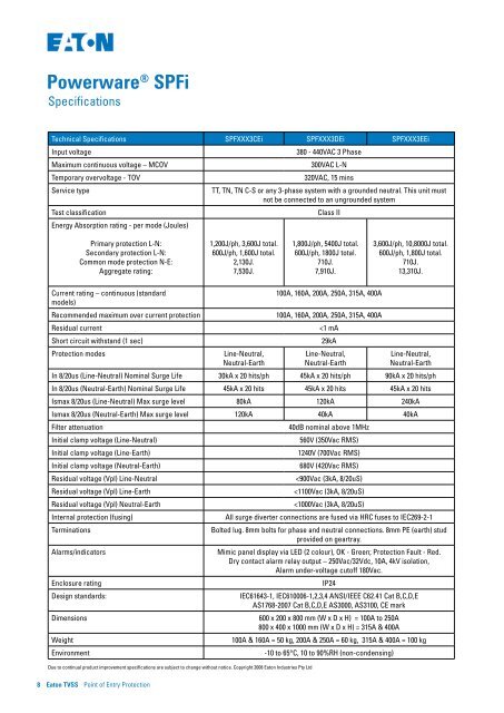 Transient Voltage Surge Suppression