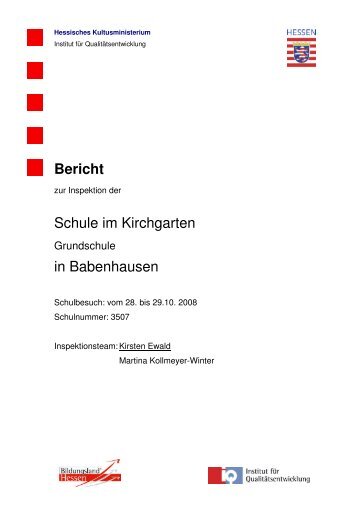 Bericht - Schule im Kirchgarten