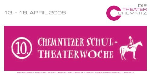 Progamm der 10. Chemnitzer Schultheaterwoche