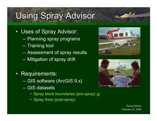 Spray Advisor