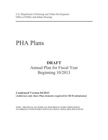 PHA Plans - Housing Authority of New Orleans