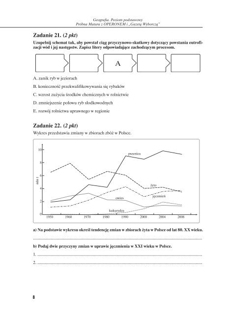 ARKUSZ PRÃBNEJ MATURY Z OPERONEM GEOGRAFIA - Gazeta.pl