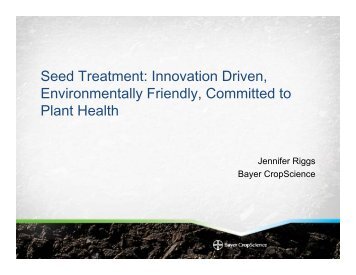 Seed Treatment - The Pesticide Stewardship Alliance TPSA