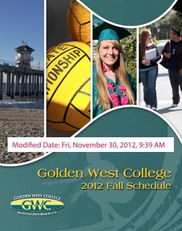 Modified Date - Golden West College