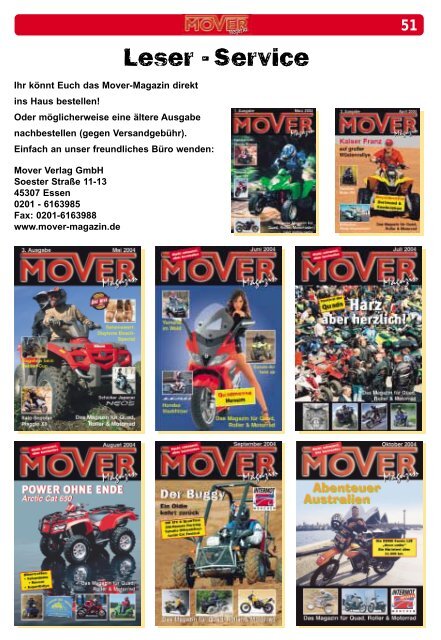 November – Dezember Quad - Mover Magazin