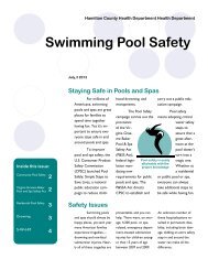 Swimming Pool Safety - Hamilton County, Indiana