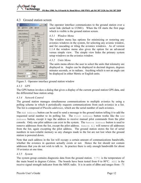 Piccolo system user guide - Unmanned Aircraft & Drones