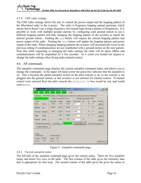 Piccolo system user guide - Unmanned Aircraft & Drones