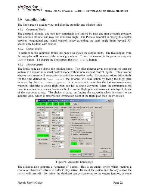 Piccolo system user guide - Unmanned Aircraft & Drones