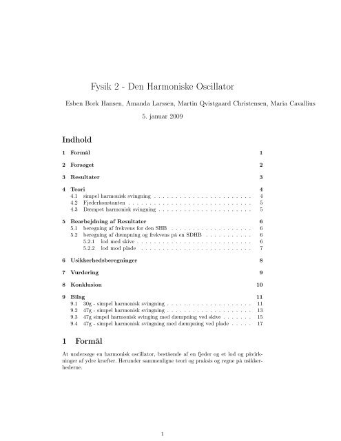 Rapport uge 51: Oscillator