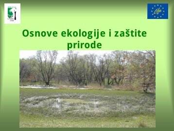 Osnove ekologije i zaÅ¡tite prirode