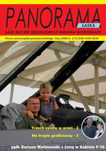 ppÂ³k Dariusz Malinowski z Â¿onÂ¹ w kabinie F-16 - archiwum.lask.pl